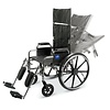 Medline Excel Reclining Wheelchair with Removable Desk-Length Arms and Elevating Leg Rests