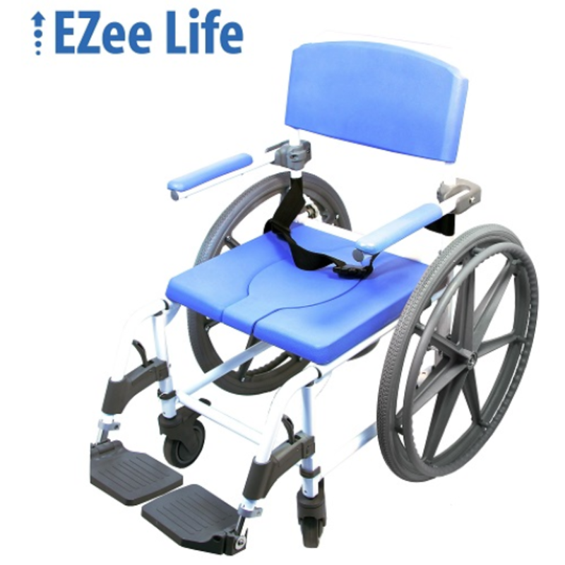 Ezee Life HealthLine Ezee Life Shower Wheelchair / Commode 20" (Non-Tilt)