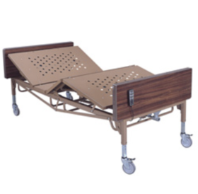 Probasics 42" Full Electric Bariatric Bed Package with Half-Length Rails