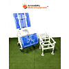 Refurbished Duralife Rolling PVC Shower Chair with Commode Seat and Transfer System