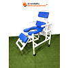 Refurbished Rolling PVC Shower Chair with Commode Seat