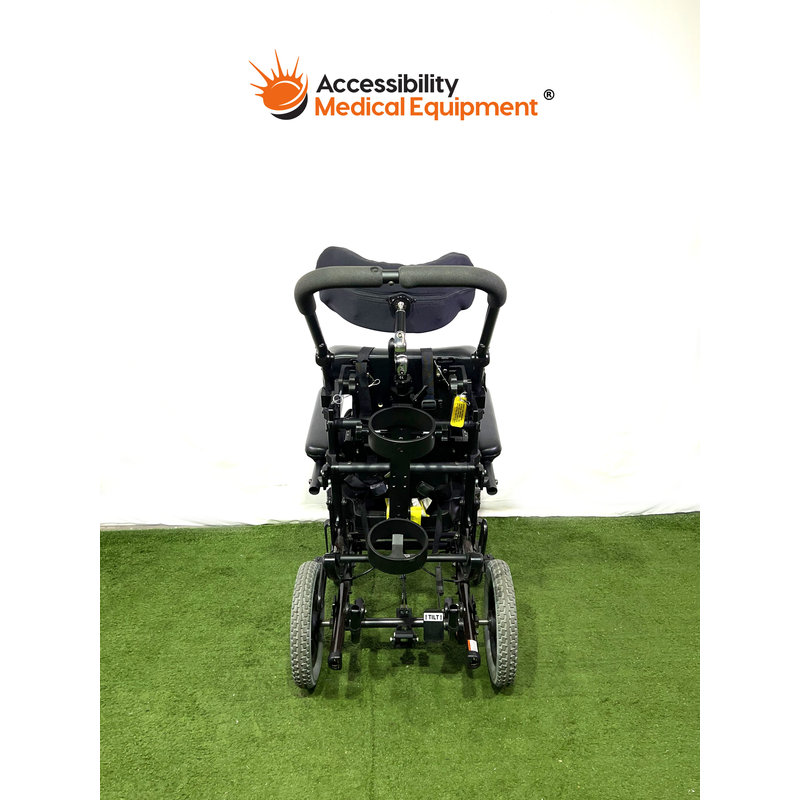 Refurbished Quickie Iris Tilt In Space Pediatric Wheelchair With 14" Seat