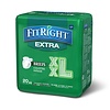 Medline FitRight Extra Cloth-Like Incontinence Briefs - Case (80 per case)