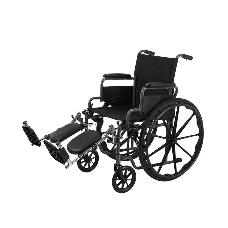 Rhythm Flow 20" K1 Wheelchair with ELRS Elevating Legrests & Detachable Desk Arms