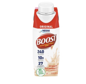 Nestle Oral Supplement Boost® Original Creamy Strawberry Flavor Liquid 8 oz. Carton - 24 per case