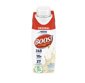 Nestle Oral Supplement Boost® Original Very Vanilla Flavor Liquid 8 oz. Carton - 24 per case (HCPCS: B4150)