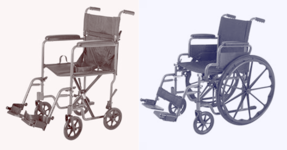 Manual Wheelchair vs Transport Chair