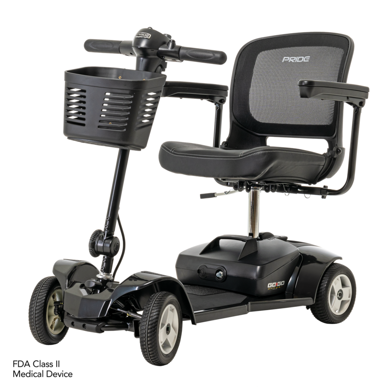 Pride GO-GO Mobility Scooter - Accessibility Equipment