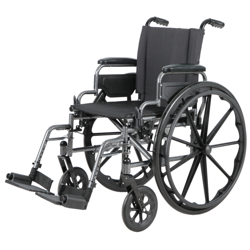 Costcare K1 20" Wheelchair with Swing-Away Footrests