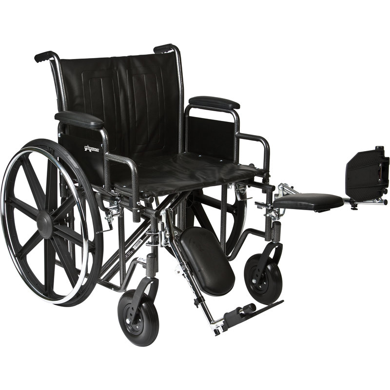 Refurbished Manual Wheelchair with Elevating Legrests, 24"