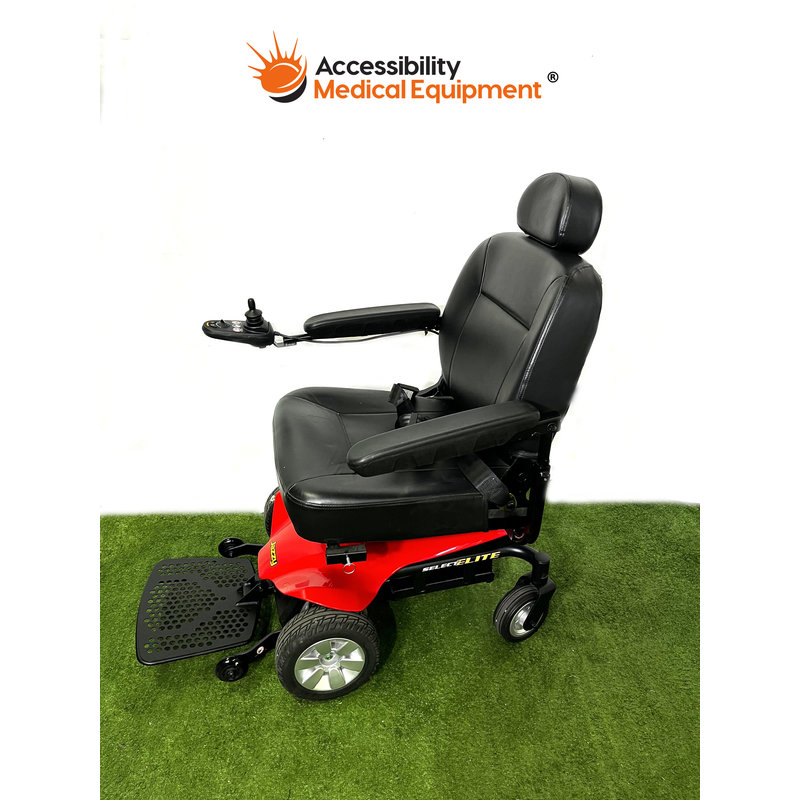 Refurbished Jazzy Select Elite Power Chair - NEW BATTERIES (Red)