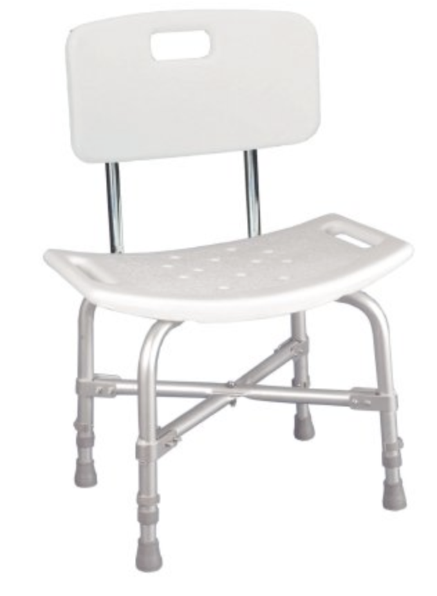 McKesson Bariatric Shower Chair Without Arms Aluminum Frame With Backrest  20 Inch Seat Width 500 lbs. Weight Capacity - Accessibility Medical  Equipment ®