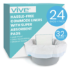 VIVE Commode Liners 24 per pack