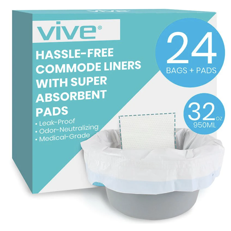 VIVE Commode Liners 24 per pack