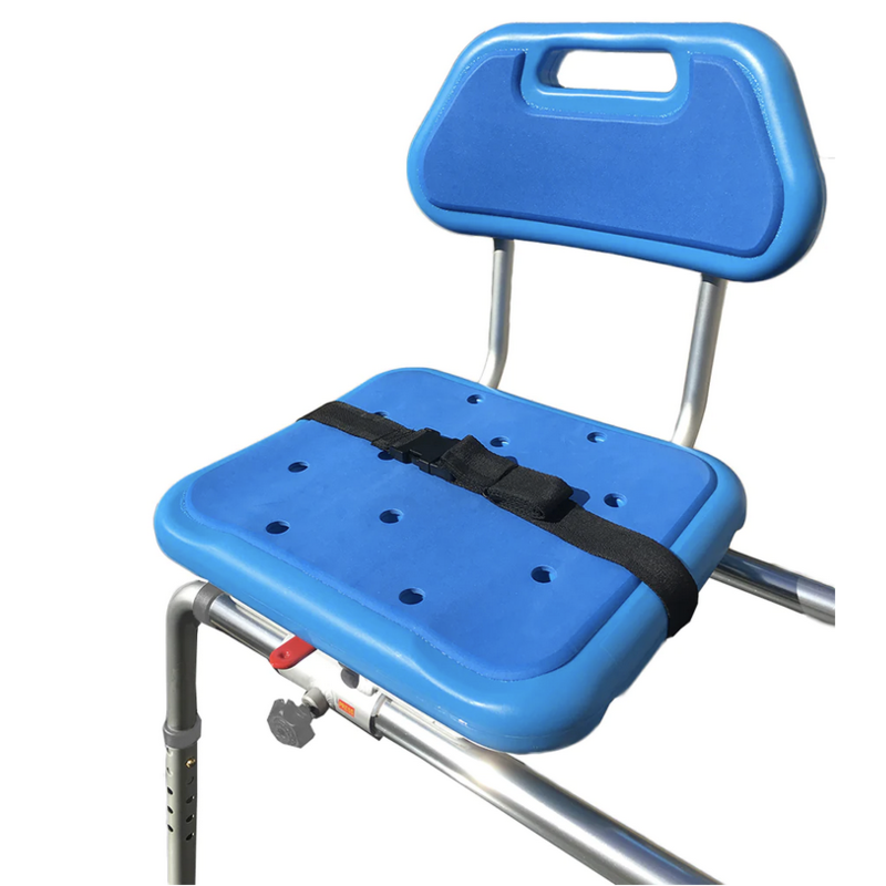 Platinum Health Gateway Premium Sliding Bath Transfer Bench with Padded Swivel Seat & Safety Belt