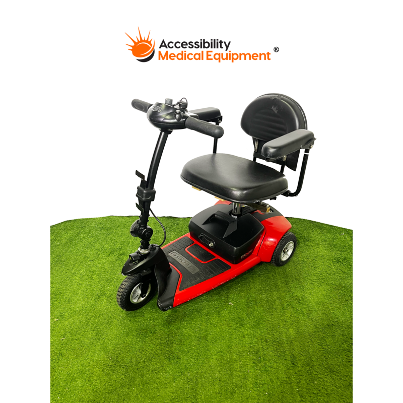 Refurbished Pride GoGo Ultra 3 Wheel Mobility Scooter, Batteries Included, Red Refurbished Pride GoGo Ultra 3 Wheel Mobility Scooter, Batteries Included, Red
