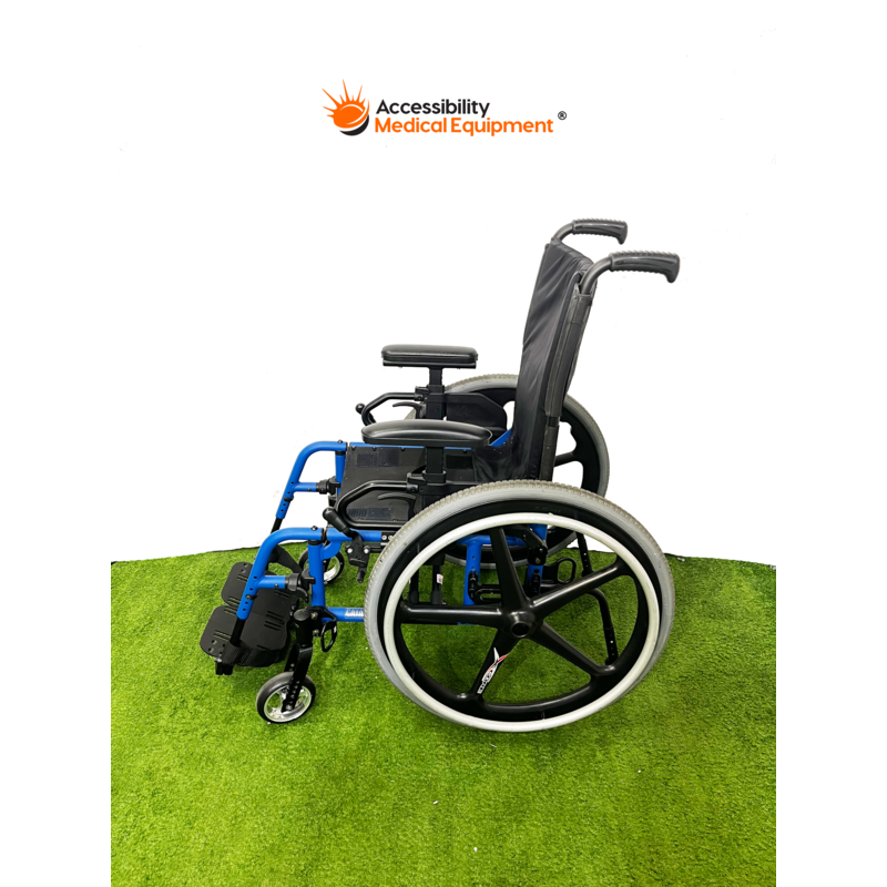 Refurbished Ki Mobility Catalyst Manual Wheelchair, Blue