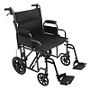 ProBasics 22" Bariatric Steel Transport Wheelchair, Silver Vein
