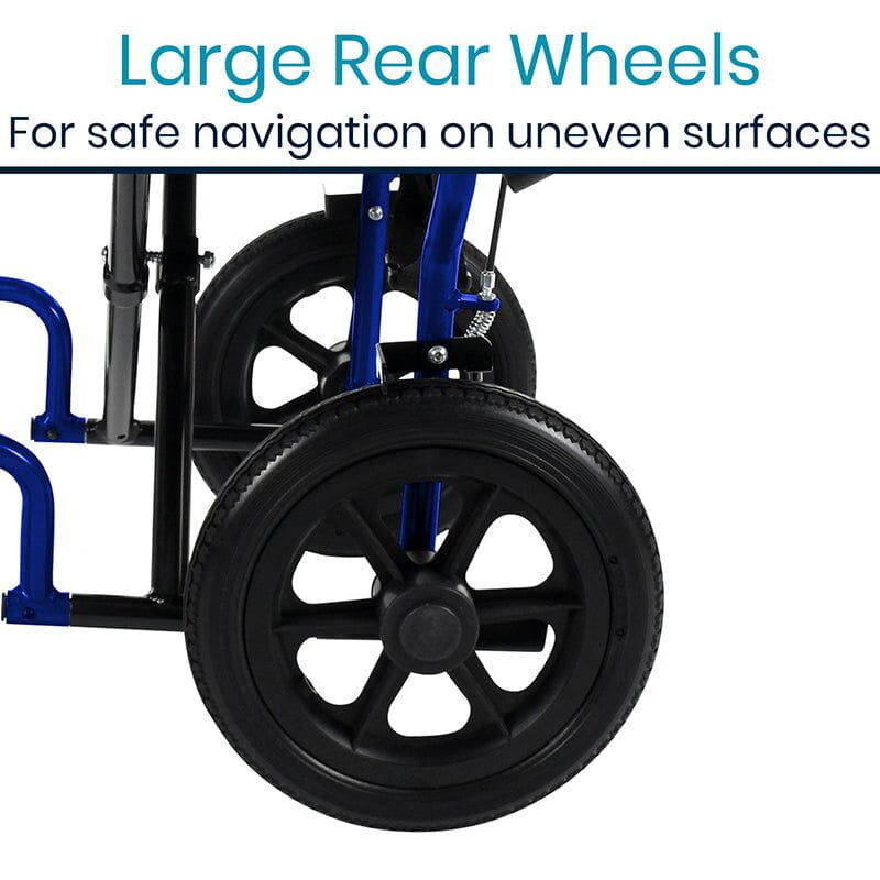 Vive Transport Wheelchair, Blue