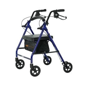 Royal - Aluminum 4 Wheel Rollator - Blueberry