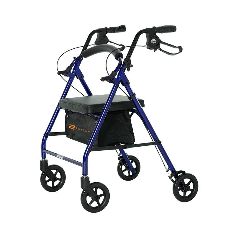 Rhythm Royal - Aluminum 4 Wheel Rollator - Blueberry