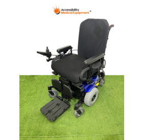 Refurbished Quantum J6 Power Wheelchair with New Batteries, Blue