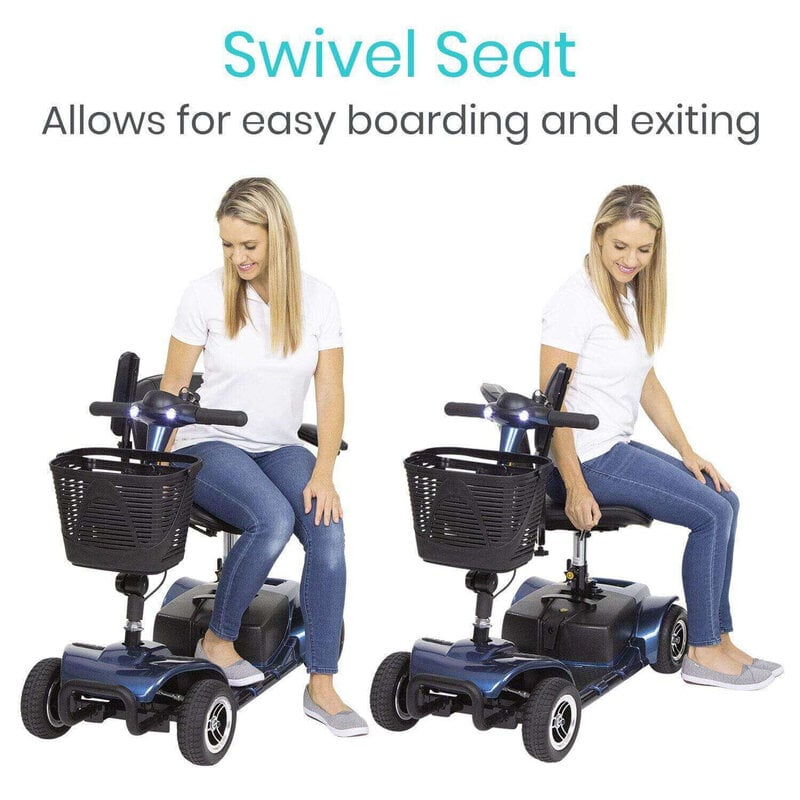4 Wheels Mobility Scooter Power Wheelchair Folding Electric Scooters - by Vive (Open Box)