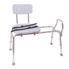 Compass Health Compass Sliding Transfer Bench with Seat and Back - 400 lb Weight Capacity