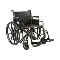 McKesson McKesson 22" Bariatric K7 Manual Wheelchair with Desk Length Arms, Swing-Away Footrests, 450 lbs. Weight Capacity