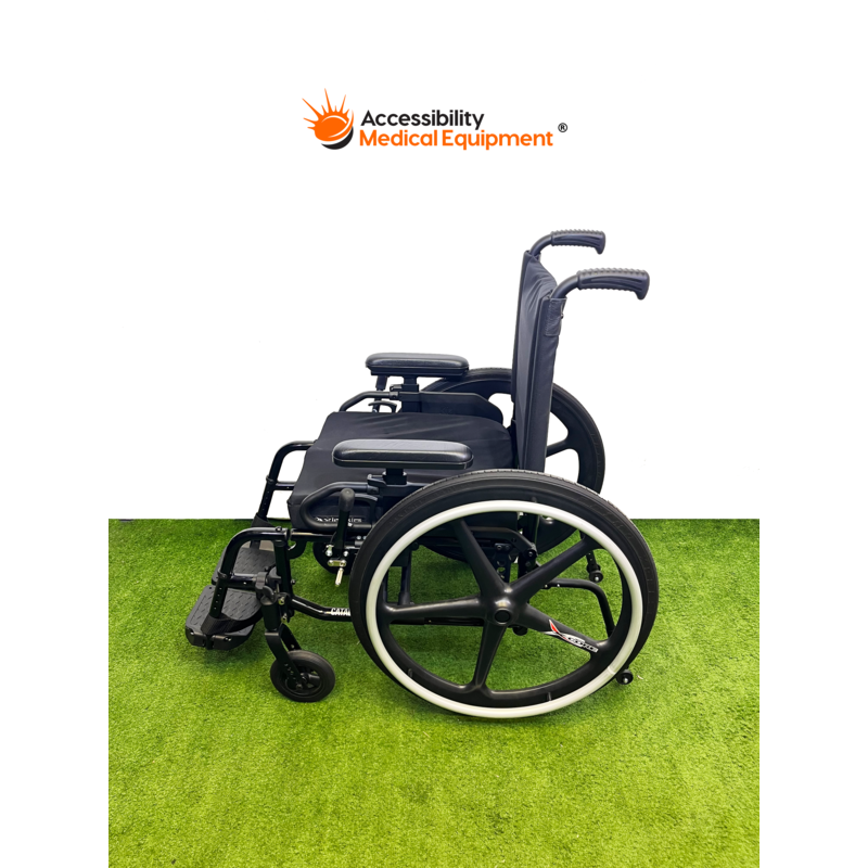 Refurbished Ki Mobility Catalyst 5VX Manual Wheelchair, Black, 16" Seat Width