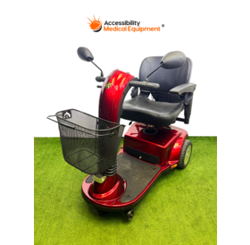 Refurbished Golden Companion 3 Wheel Scooter with New Batteries, Red