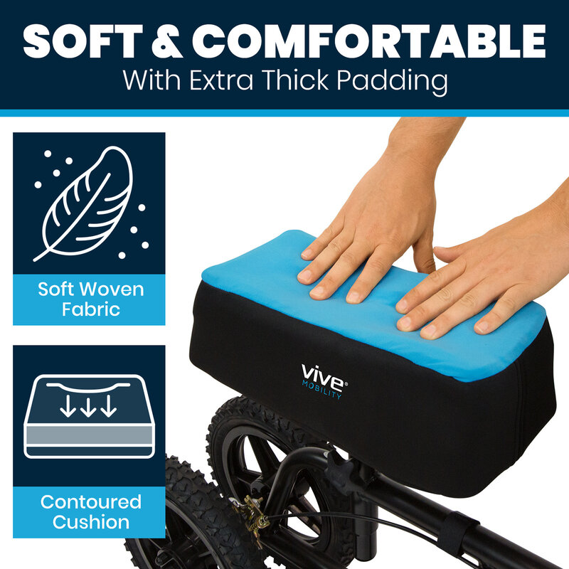 Vive Foam Knee Walker Pad with Comfort Gel