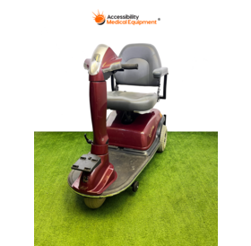 Refurbished Rascal 3 Wheel Mobility Scooter with New Batteries, Burgundy