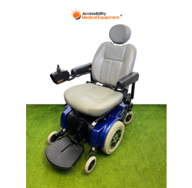 Refurbished Jazzy 1122 Power Wheelchair with New Batteries, Blue