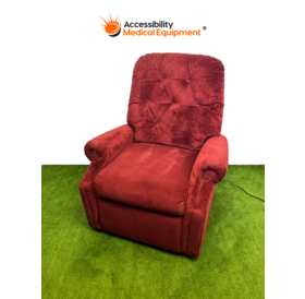 Refurbished Reclining Lift Chair, Red