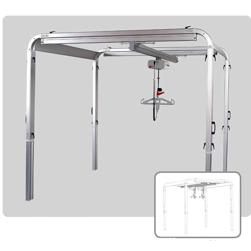 Refurbished Hill-Rom Likorall FreeSpan Free Standing Overhead Patient Lift System
