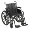 Refurbished Manual Wheelchair with Swing-Away Footrests, 20"