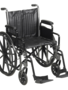 Refurbished Manual Wheelchair with Swing-Away Footrests, 20"