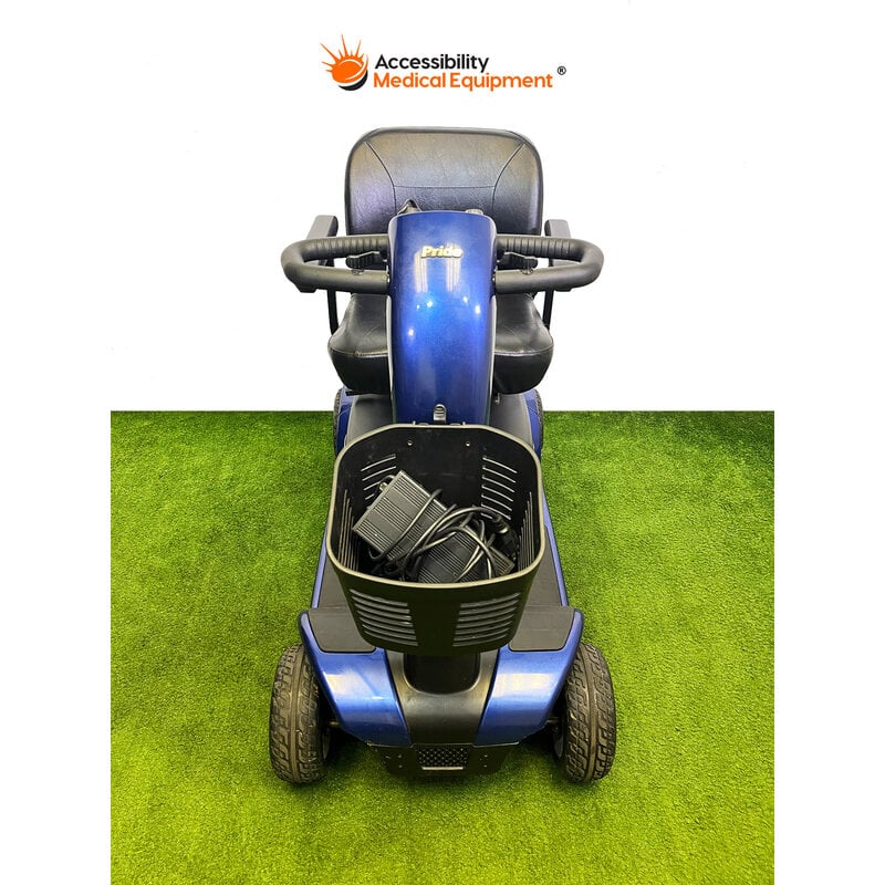 Refurbished Pride Victory 9 Mobility Scooter, 4-Wheel, Blue, with New Batteries