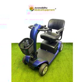Refurbished Pride Victory 9 Mobility Scooter, 4-Wheel, Blue, with New Batteries