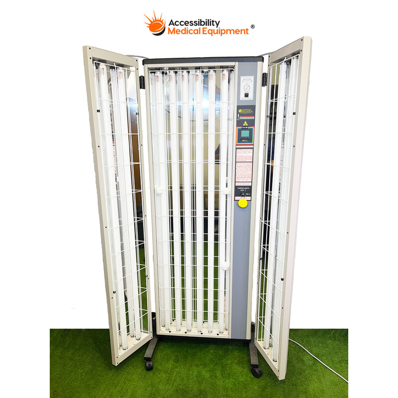 As Is National Biological Panosol 3D UVB-631-9 Phototherapy System