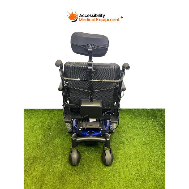 Refurbished Quantum J6 Power Wheelchair with Tilt, Batteries Included, Blue