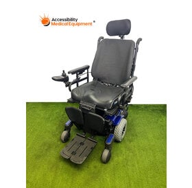 Refurbished Quantum J6 Power Wheelchair with Tilt, Batteries Included, Blue
