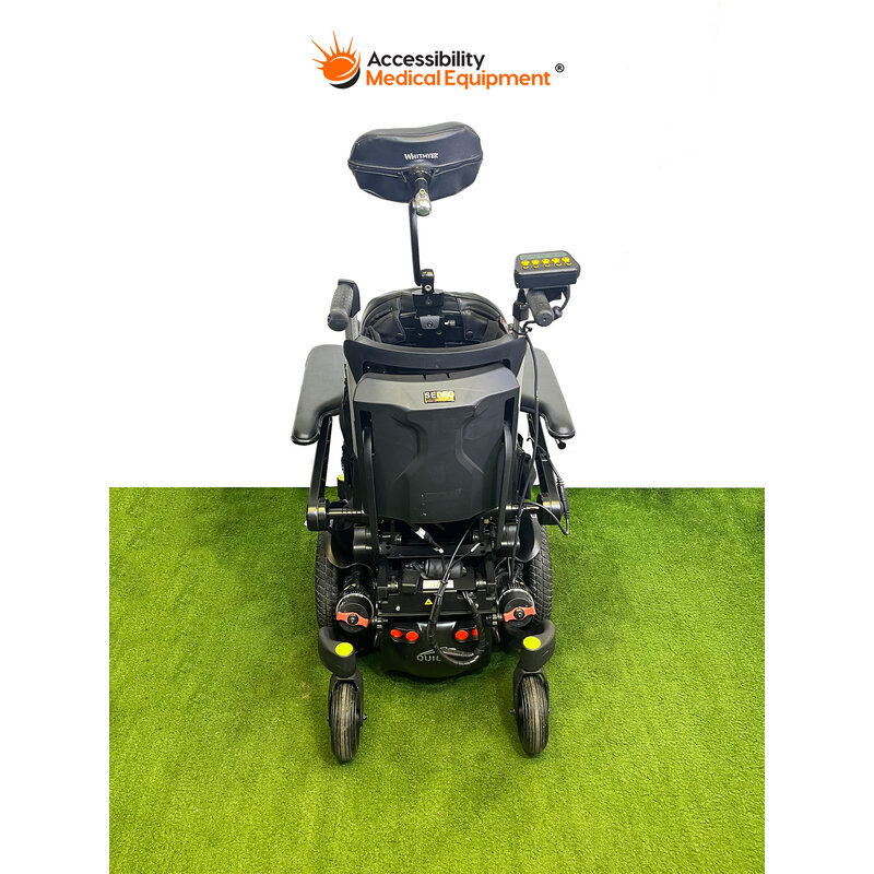 Refurbished Quickie Q500M Power Wheelchair with Tilt and Recline, Batteries Included, Black