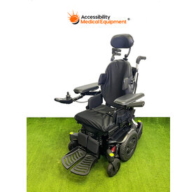 Refurbished Quickie Q500M Power Wheelchair with Tilt and Recline, Batteries Included, Black