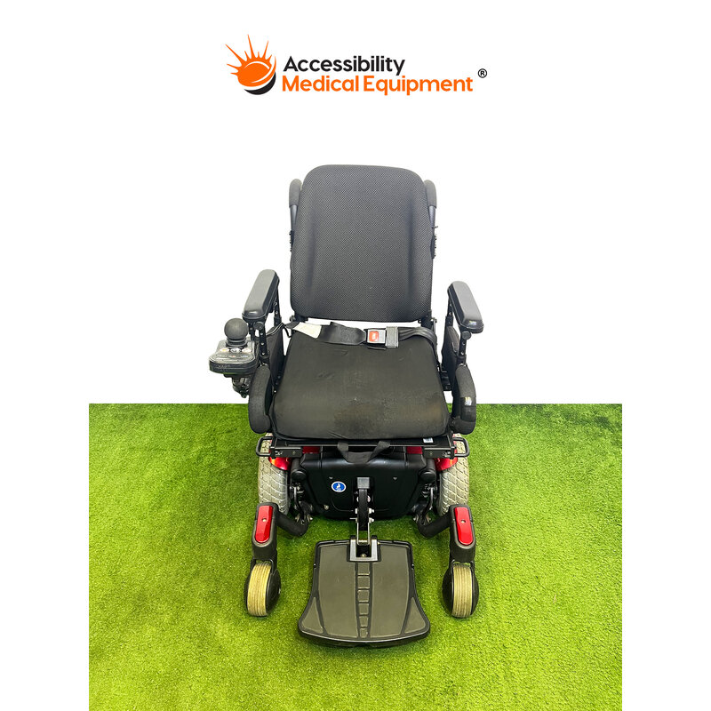 Refurbished Quantum J6 Power Wheelchair with New Batteries, Red