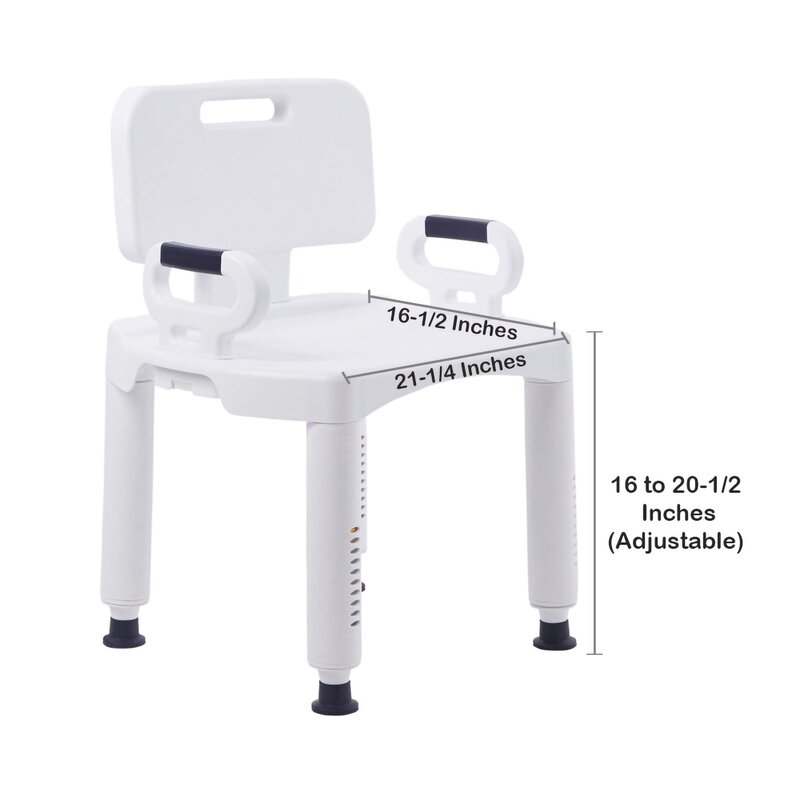 McKesson McKesson Bariatric Heavy Duty Shower Chair with Removable Back and Arms