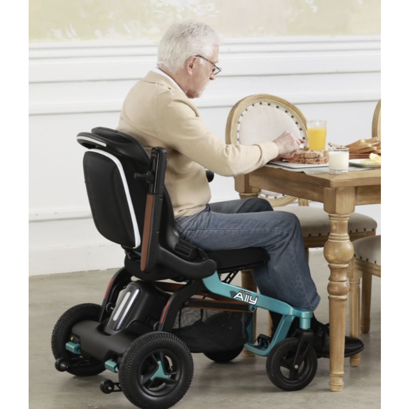 Golden Technologies Ally Lightweight Folding Electric Smart Power Wheelchair - 330 lb Weight Capacity