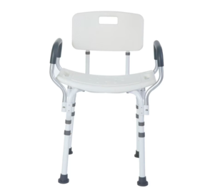 Rhythm Premium Shower Chair with Back and Padded Arms