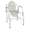 Steel Drop Arm Commode